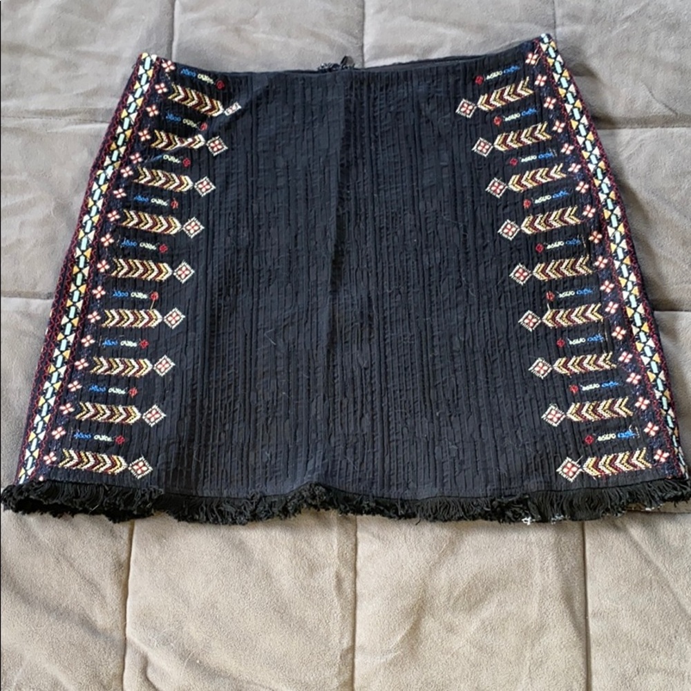 House of Three embroidered mini skirt